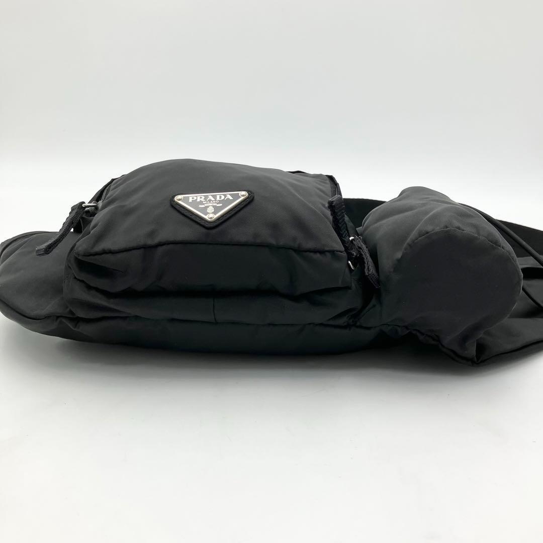 極美品✨プラダ ウエストポーチ ボディバッグ 三角ロゴ ナイロン
