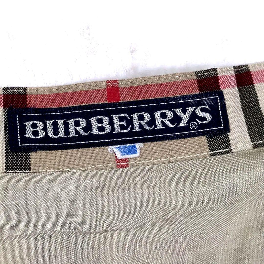 希少 L Burberry's バーバリー ノバチェック プリーツミニ スカート