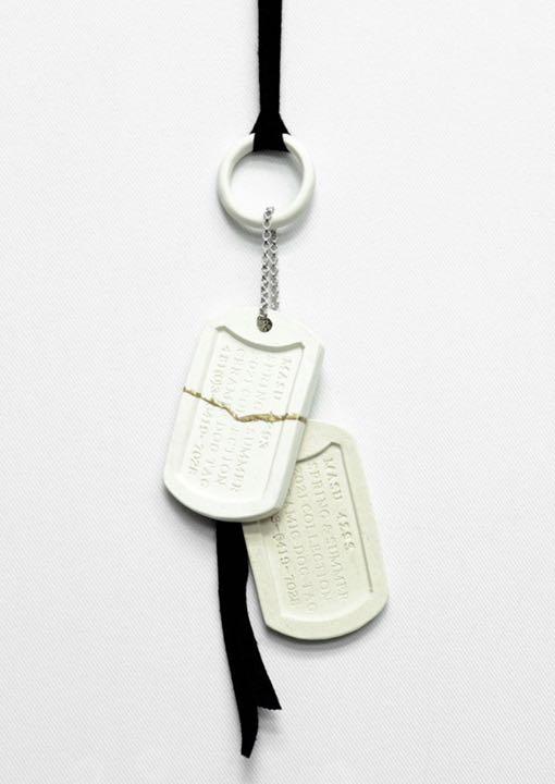 MASU CERAMIC DOG TAG(WHITE) ドッグタグネックレス
