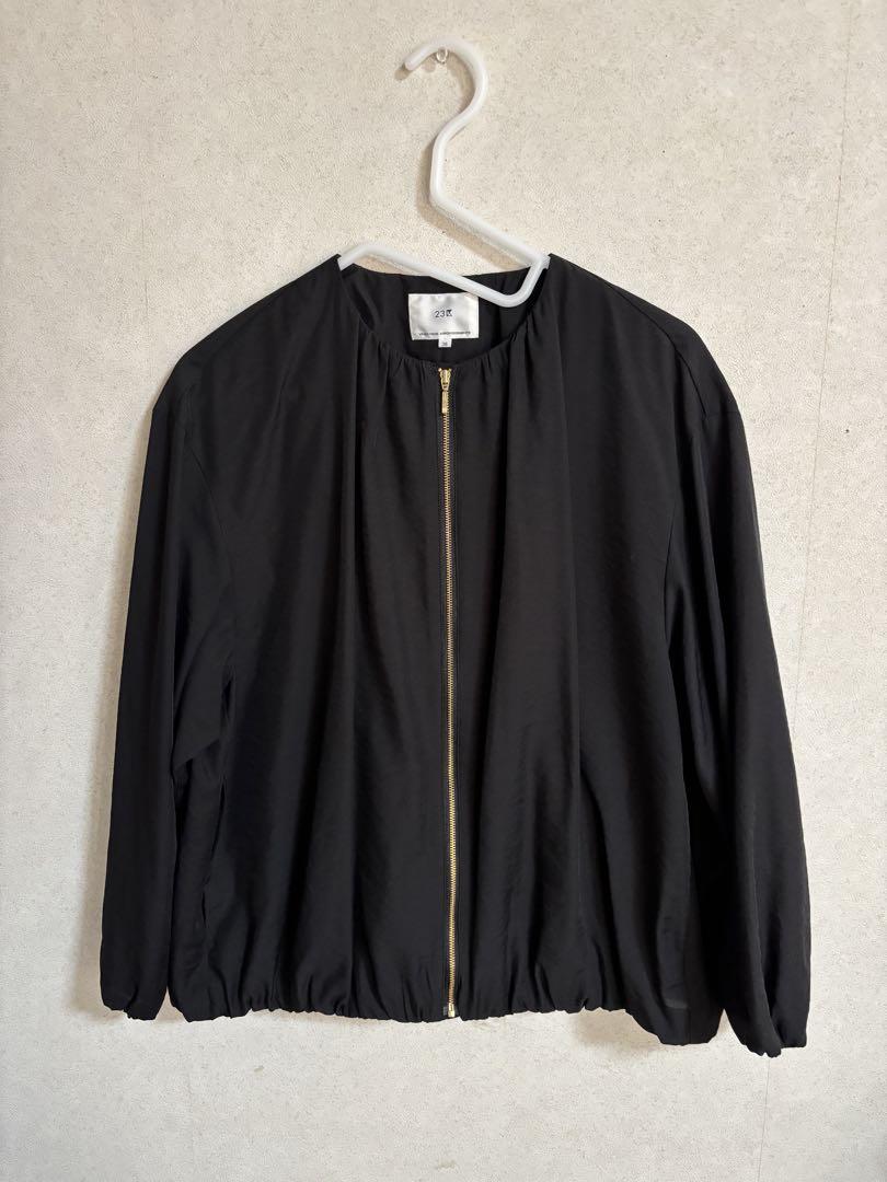 値下げ【美品】23区 ノーカラージャケット