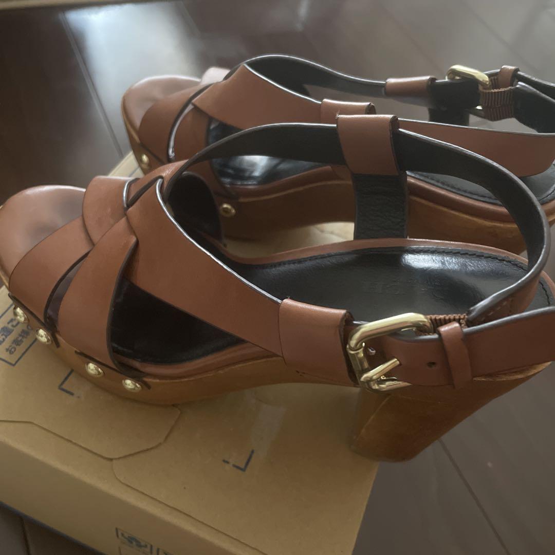 coach コーチ　サンダル　本革　ハイヒール　★匿名発送