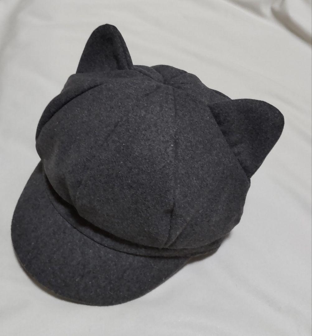 猫の顔刺繍トートバッグ・ ネコミミ帽子
