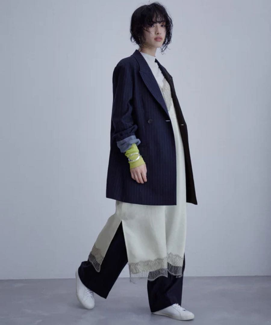 アダム・エ・ロペ ランジェリーデティールキャミワンピース サテンキャミワンピ アダム・エ・ロペ ランジェリーデティールキャミワンピース サテンキャミワンピ