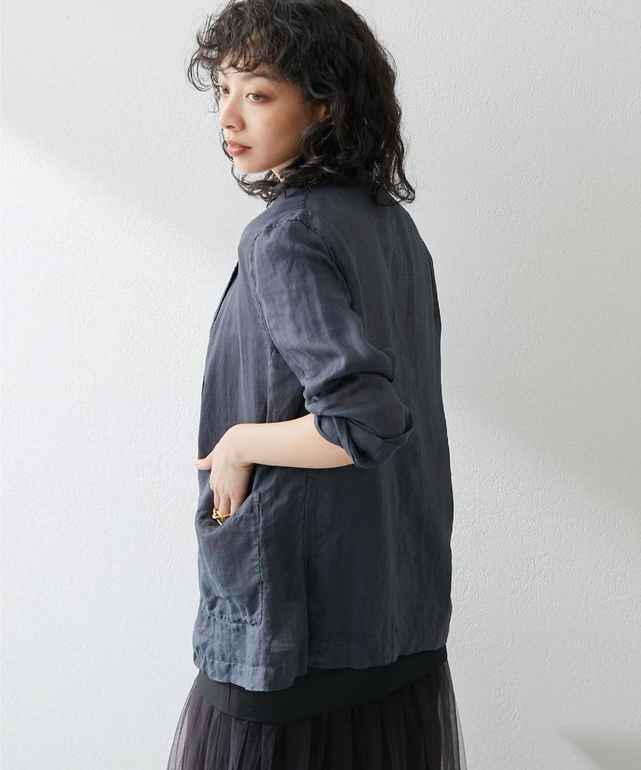 年末のプロモーション特価！ Whim 36 チャコールグレー ラミージャケット Gazette ジャケット・アウター