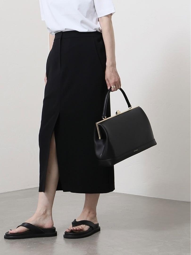 ■美品　DeuxiemeClasse✕CHINO　タイトスカート　ゴム　スリット □美品 DeuxiemeClasse✕CHINO タイトスカート ゴム スリット