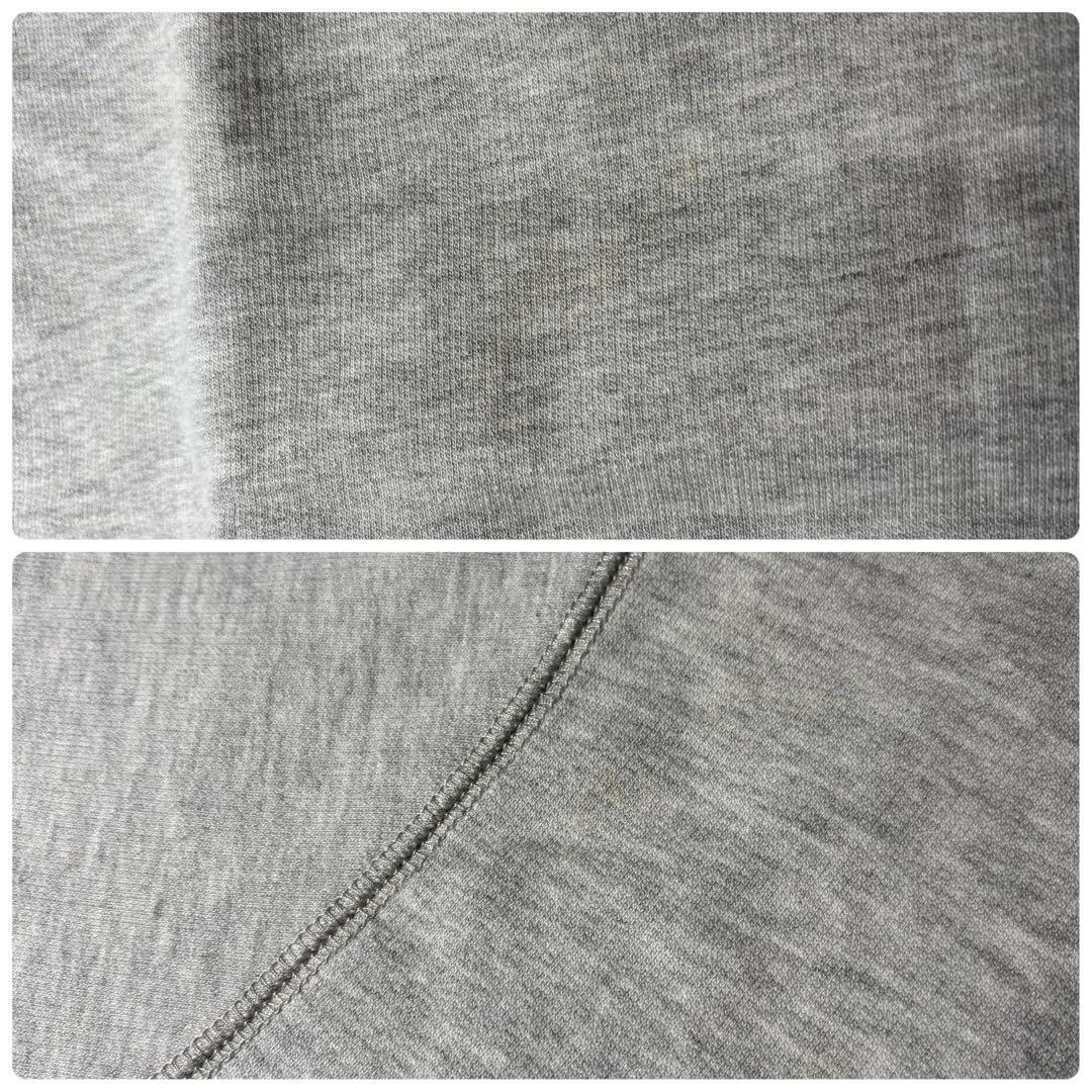 OLD STUSSY　スウェット　前V　ガゼット　クラウン　王冠　霜降り　黒タグ