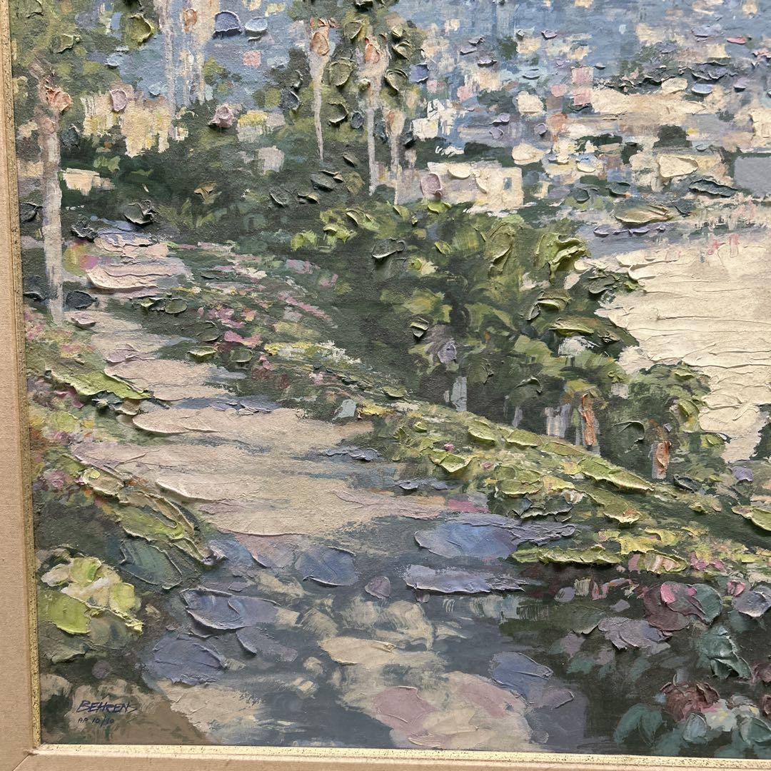 BEHRENS 海岸風景 油彩画 AP版