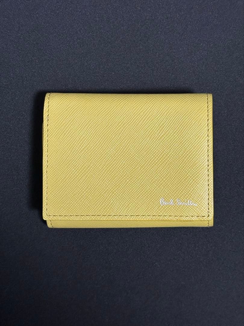 イエロー 三つ折り財布
