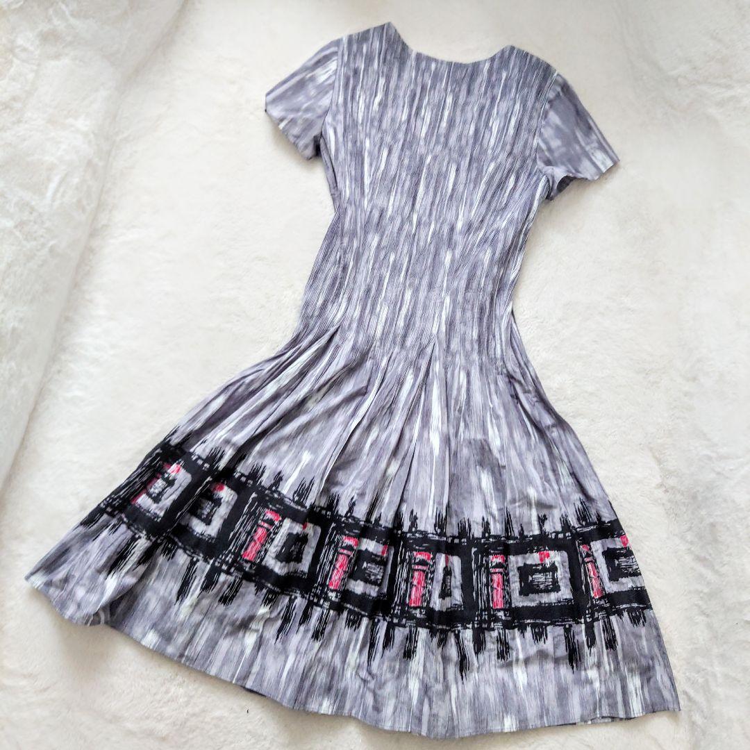 美品 HIROKO BIS ヒロコビス ロングワンピース フレアワンピース