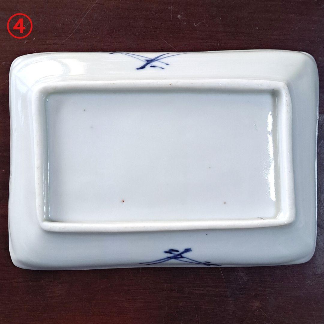 古伊万里　伊万里　染付　山水　華の図　舟形皿　５種　５客 古伊万里 伊万里 染付 山水 華の図 舟形皿 5種 5客 - メルカリ