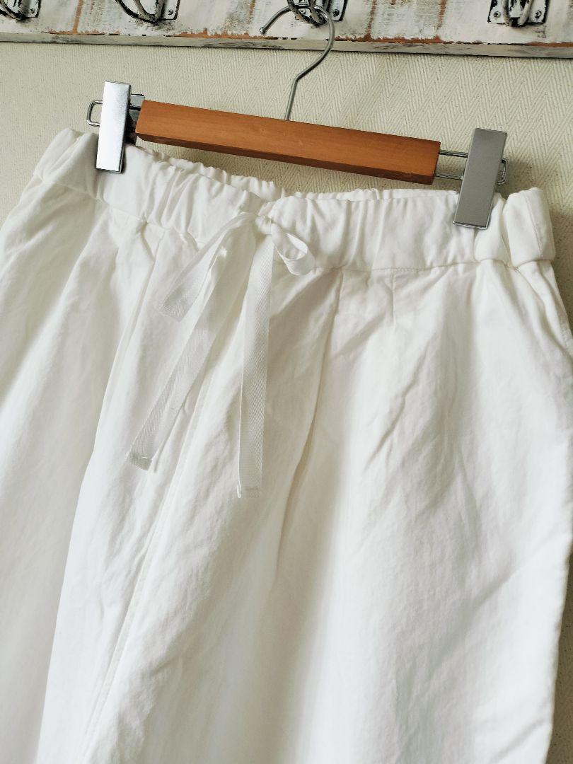 美品Gauze コットン　ワイドパンツ