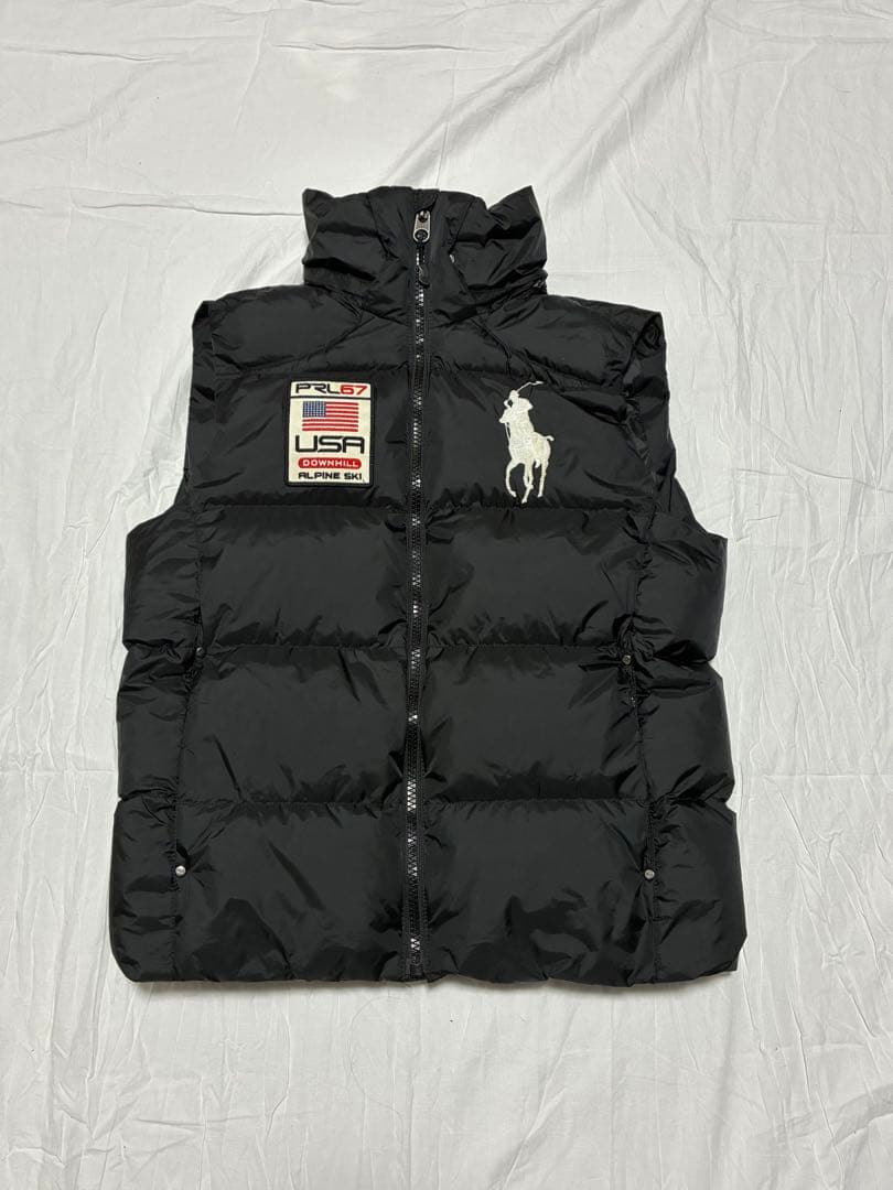 専用y2k archiveラルフローレンビックポニーダウンベスト黒usaパッチ 専用y2k archiveラルフローレンビックポニーダウンベスト黒usaパッチ
