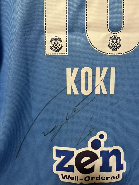 ジュビロ磐田2018ユニフォームNo.18 小川航基 直筆サイン入りJubilo