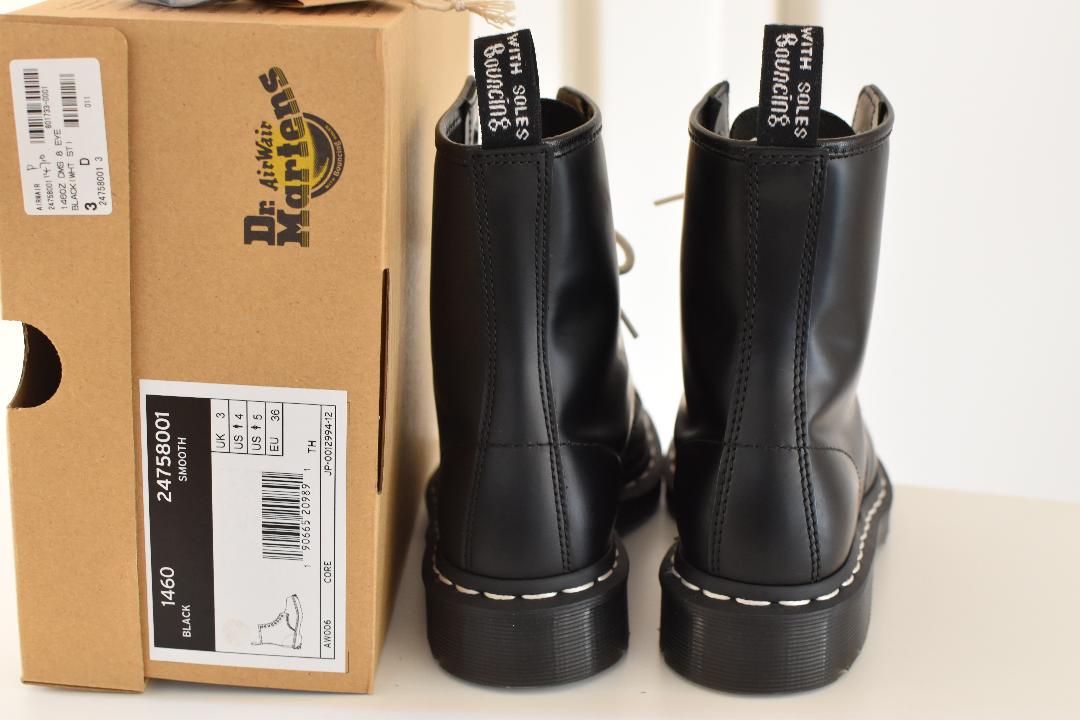 Dr.Martens UK3 ホワイトステッチ TKA1F-m46099229489 ドクターマーチン 超激安