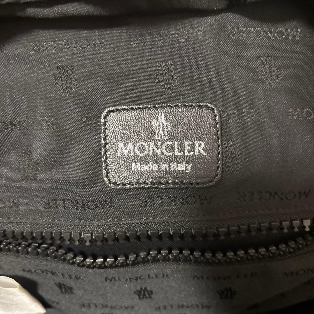 激レア⭐️MONCLER ブラック 迷彩 リュック ナイロン　レザー 2way
