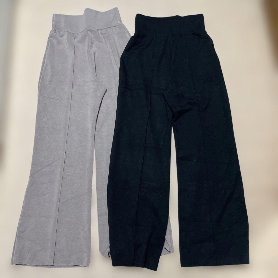 SNIDEL ハイウエストパンツ モカ ブラック 2点セット