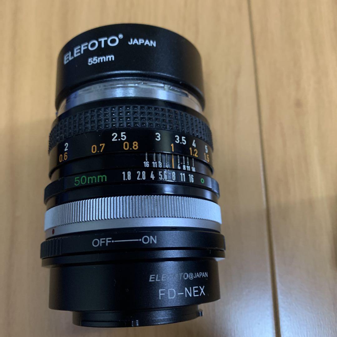 canon F D 50\f1.8プラス2倍テレコンソニーE canon F D 501.8プラス2倍テレコンソニーE - メルカリ
