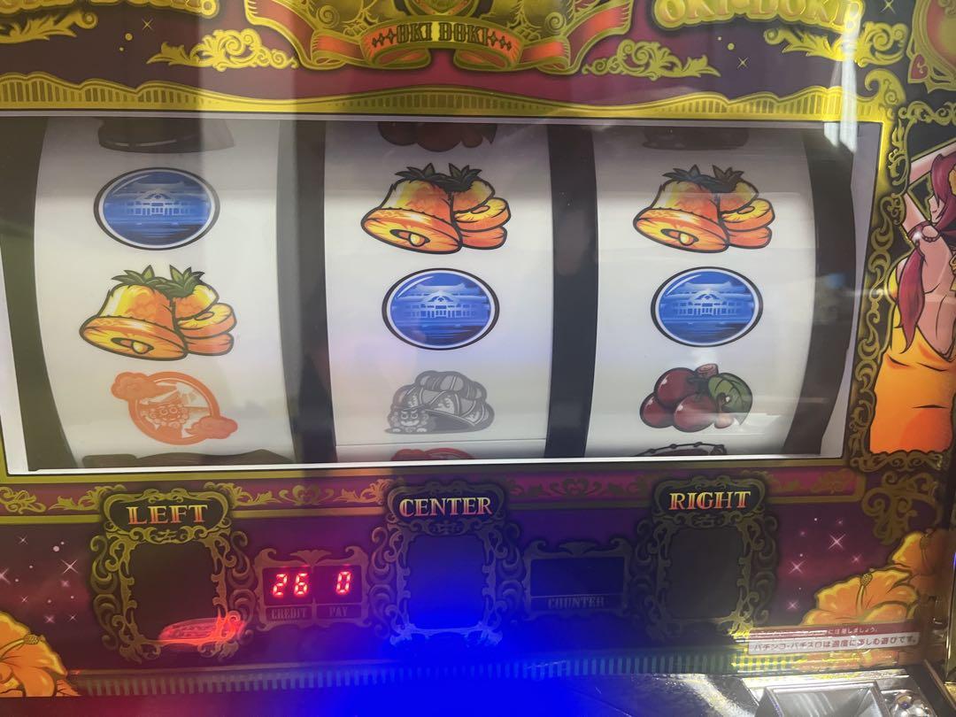 パチスロ実機 沖ドキゴールド 4wayオートプレイ不要機付　データカウンター付き