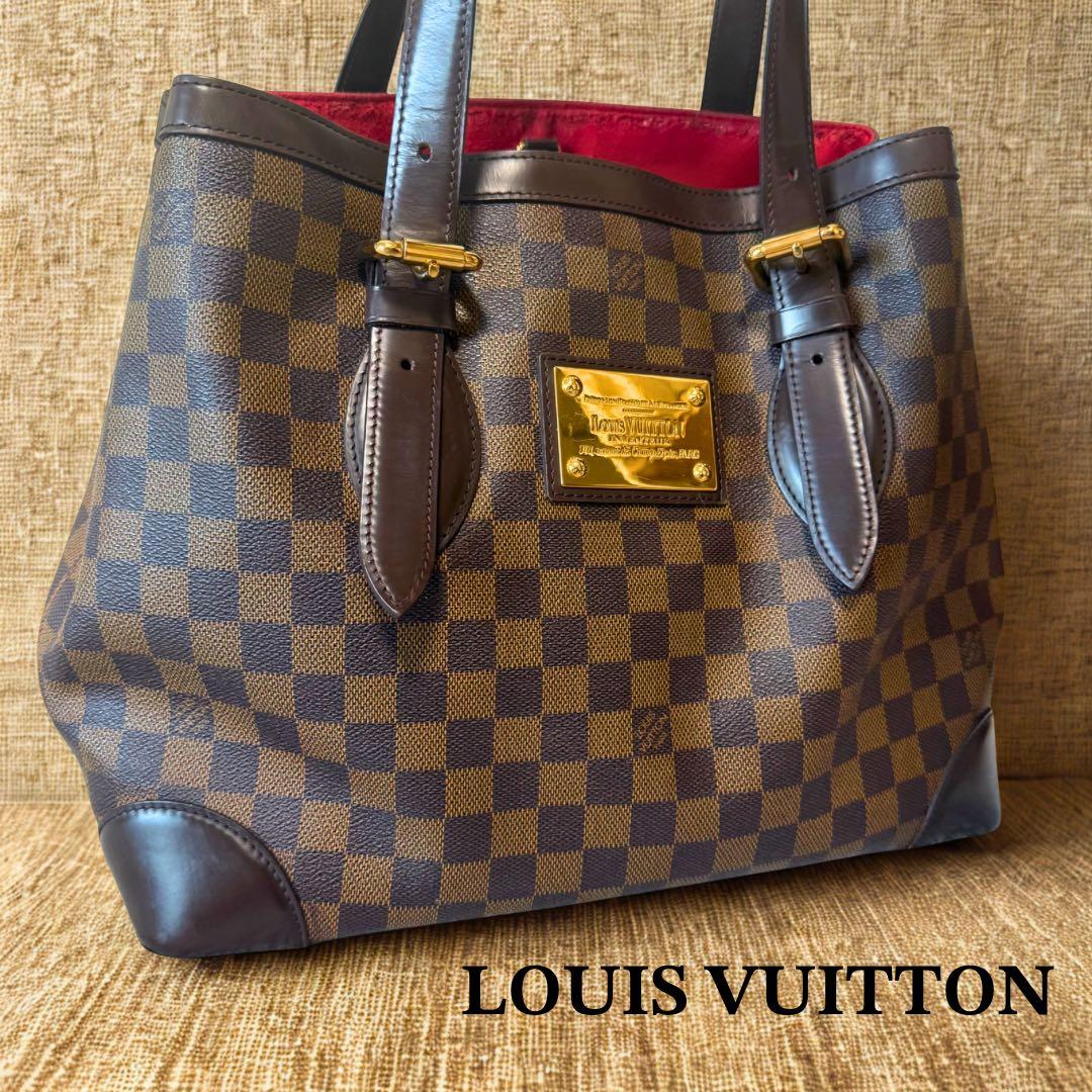 【美品】LOUIS VUITTON ハムステッドMMダミエ トートバッグ