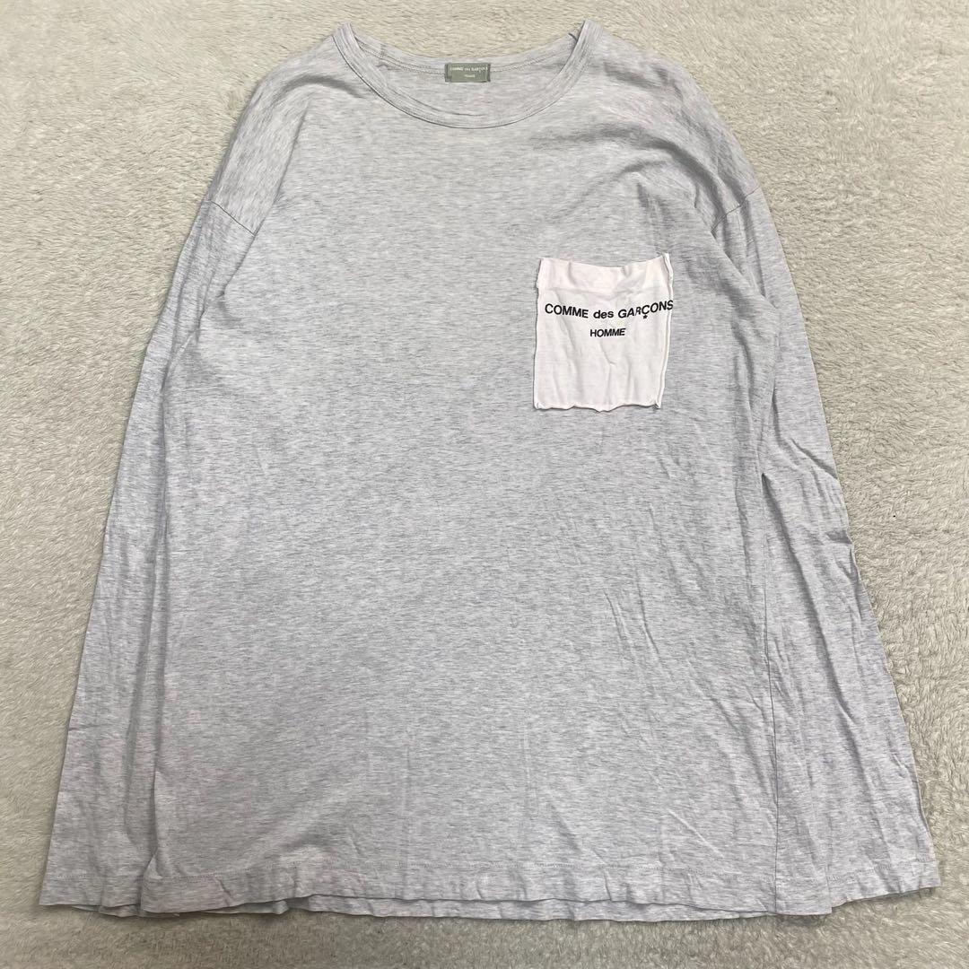 comme des garcon HOMME ロンT カットソー 長袖 ポケット