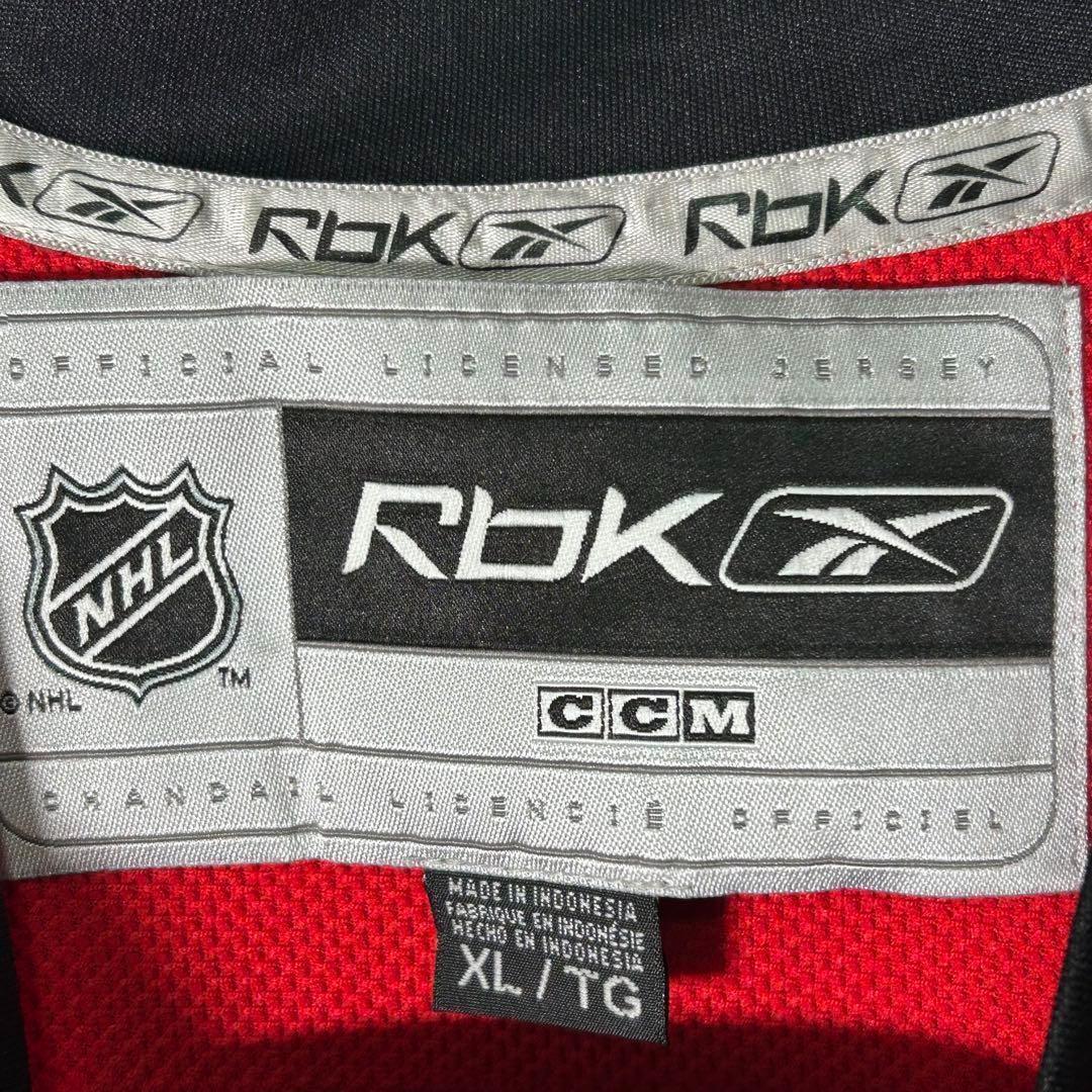 希少 NHL CCM カルガリーフレームス ファヌフ ゲームシャツ Reebok