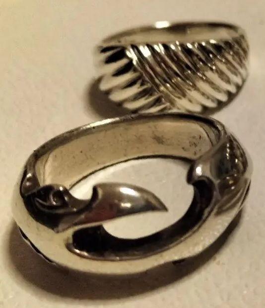 ンジュエリ VINTAGE プレーン ウェーブ メキシコ c3z1P-m46113819747 MEXICAN RINGS 特大 ▷リング