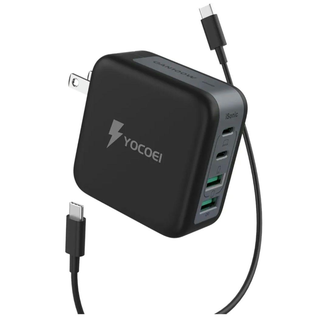 100W PD充電器 4ポート世界最小クラス (GaN +独自iSonic技術
