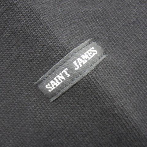 最安値新品 新品 長袖 無地 セントジェームス noir JQpxS-m46116769069 T6 ウエッソン ブラック 日本製安い