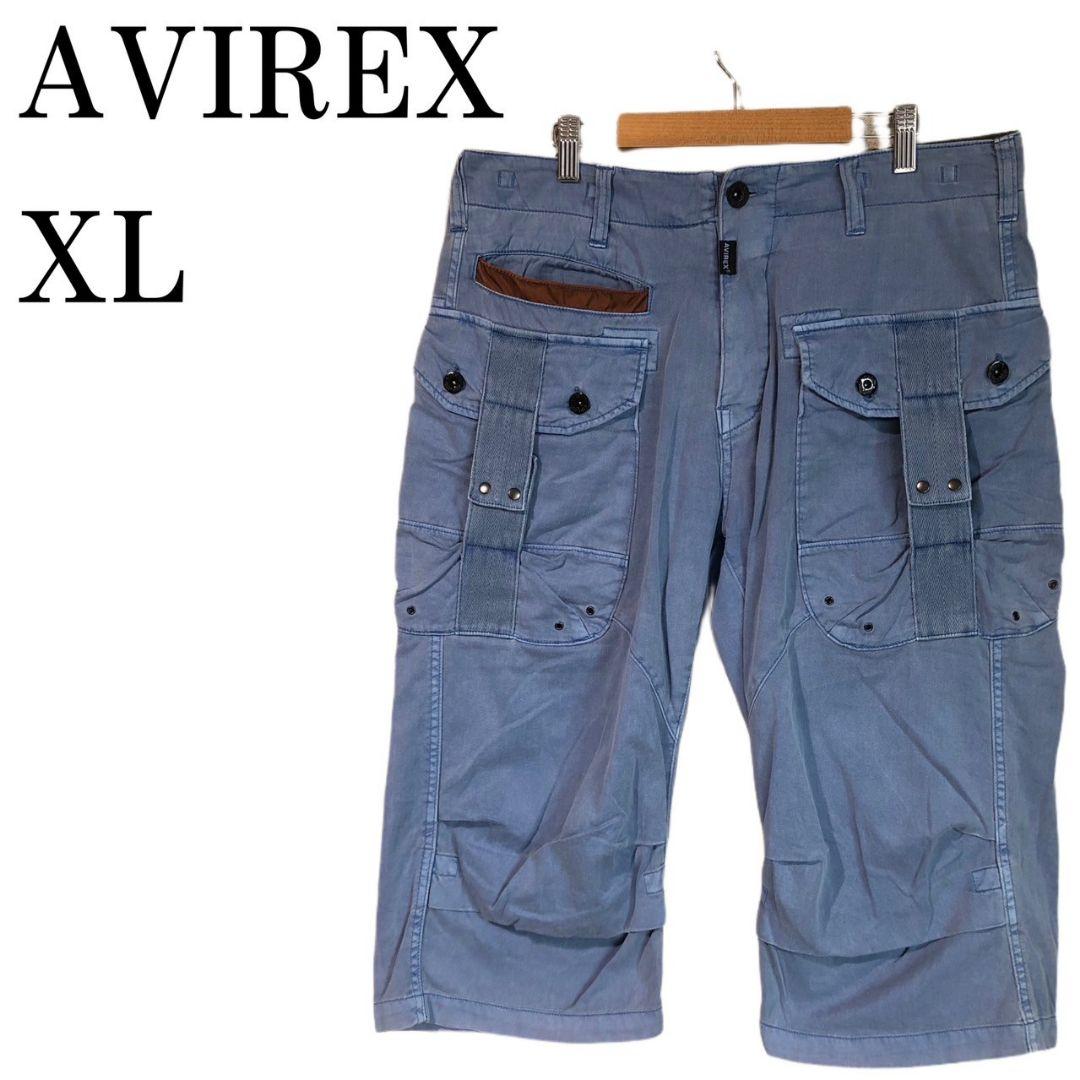 AVIREXアヴィレックス7部ショートワークカーゴパンツミリタリー