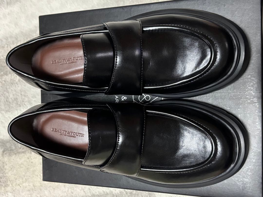 BEAUTY&YOUTH UNITEDARROWS レザーライクローファー晴雨兼