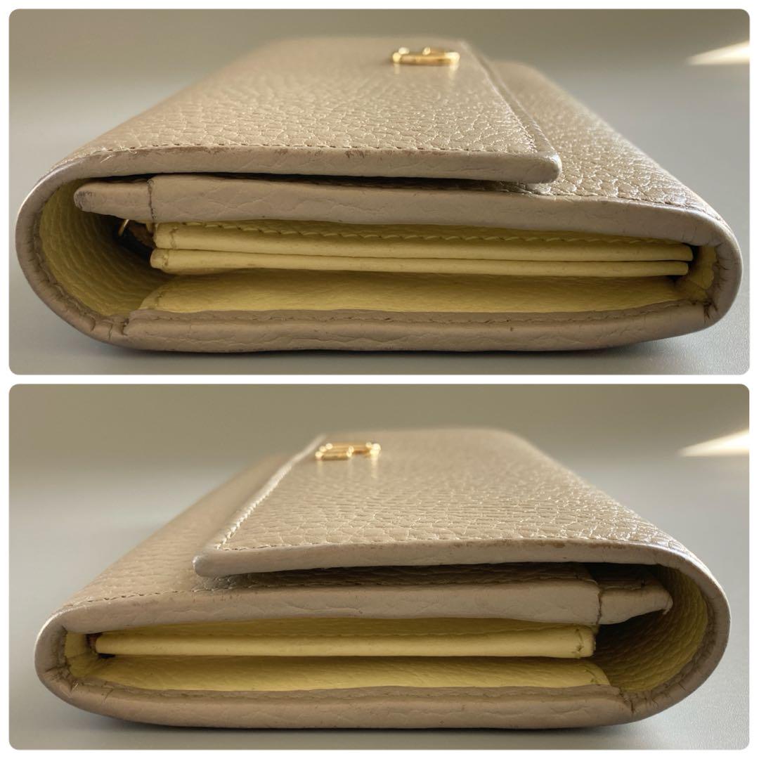 希少 限定 GUCCI グッチ GG マーモント 長財布 レディース ベージュ