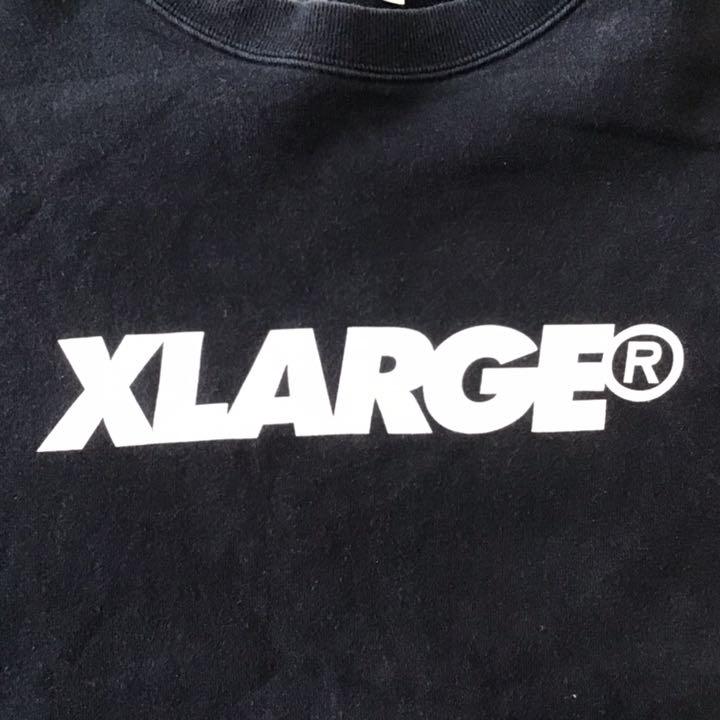 500円引きクーポン ビックロゴ 黒 エクストララージ スウェット トレーナー M Xlarge スウェット