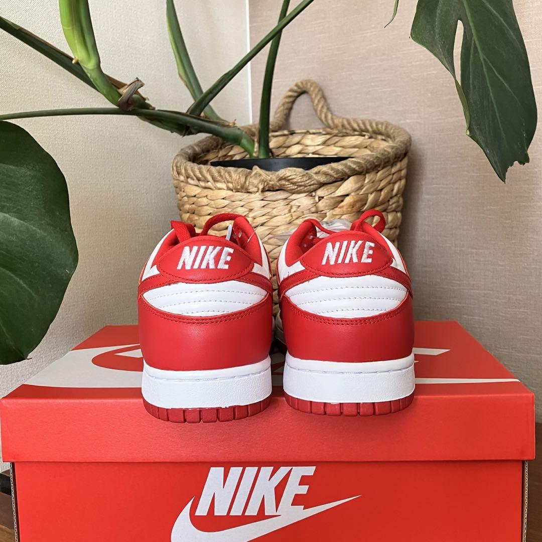 靴 Nike Dunk Low SP WhiteandUniversity Red