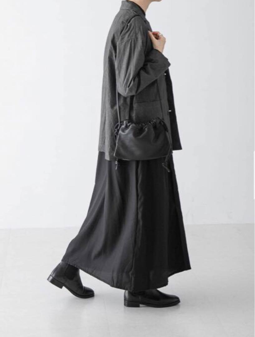 タグ付き　かぐれ　コットンテーラードジャケットCHARCOAL