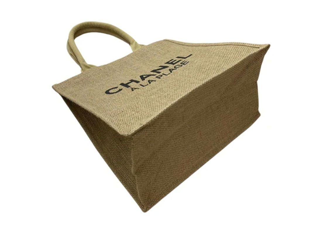 CHANEL A LA PLAGE トートバッグ シャネル CHANEL ノベルティトートバッグ A LA PLAGE リネン