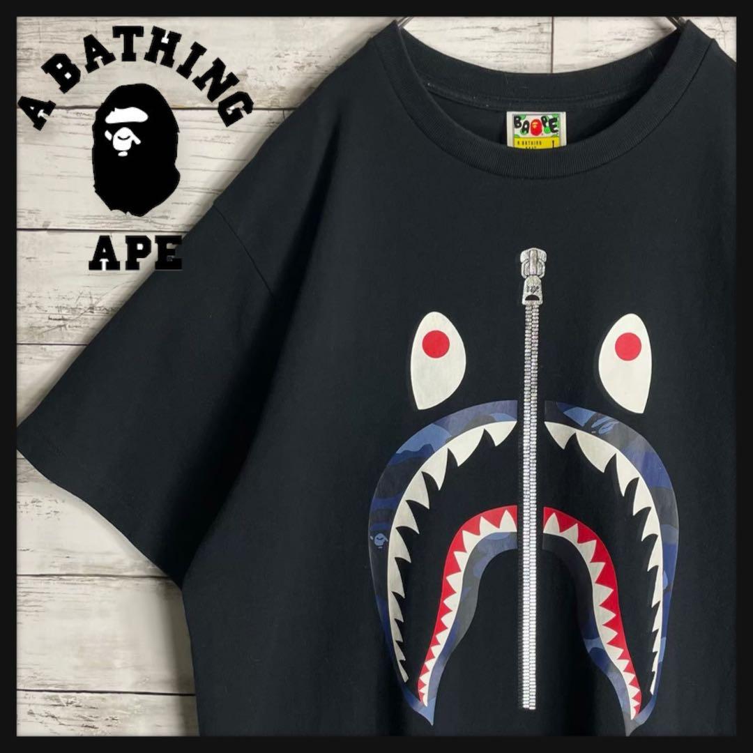 【希少デザイン】アベイシングエイプ Tシャツ シャーク 即完売モデル 入手困難 トップス