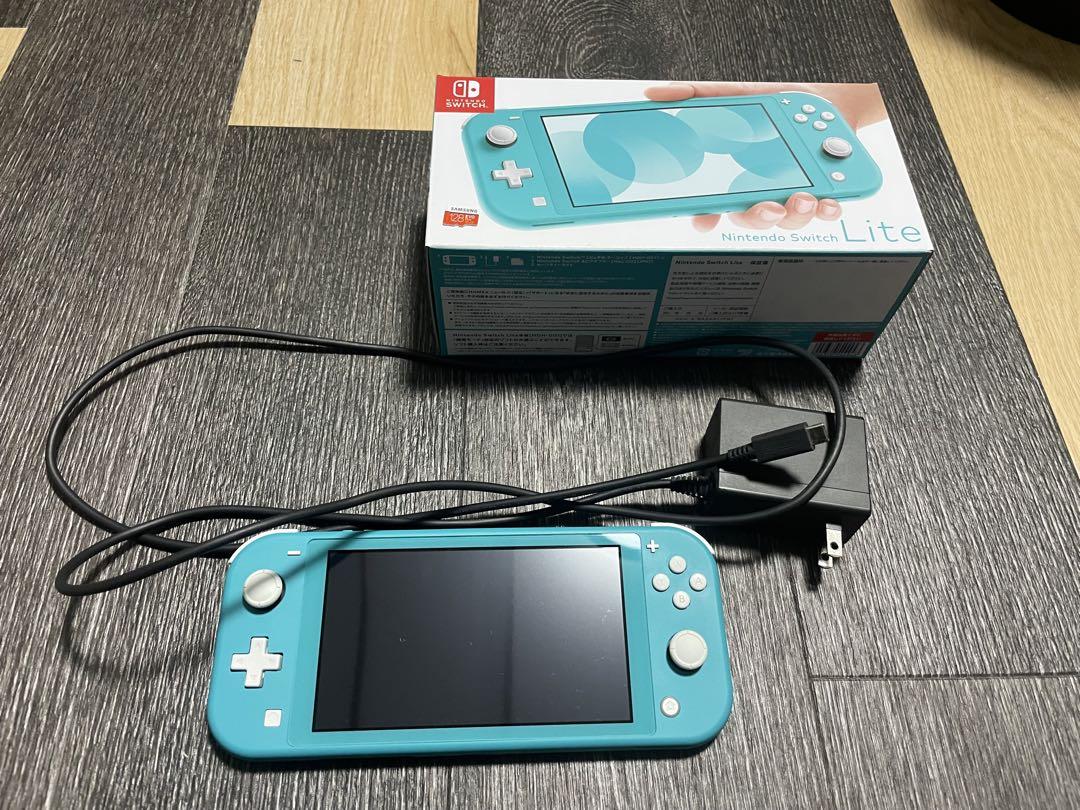 新素材新作 NINTENDO SWITCH LITE ターコイズブルー SD128GB 家庭用