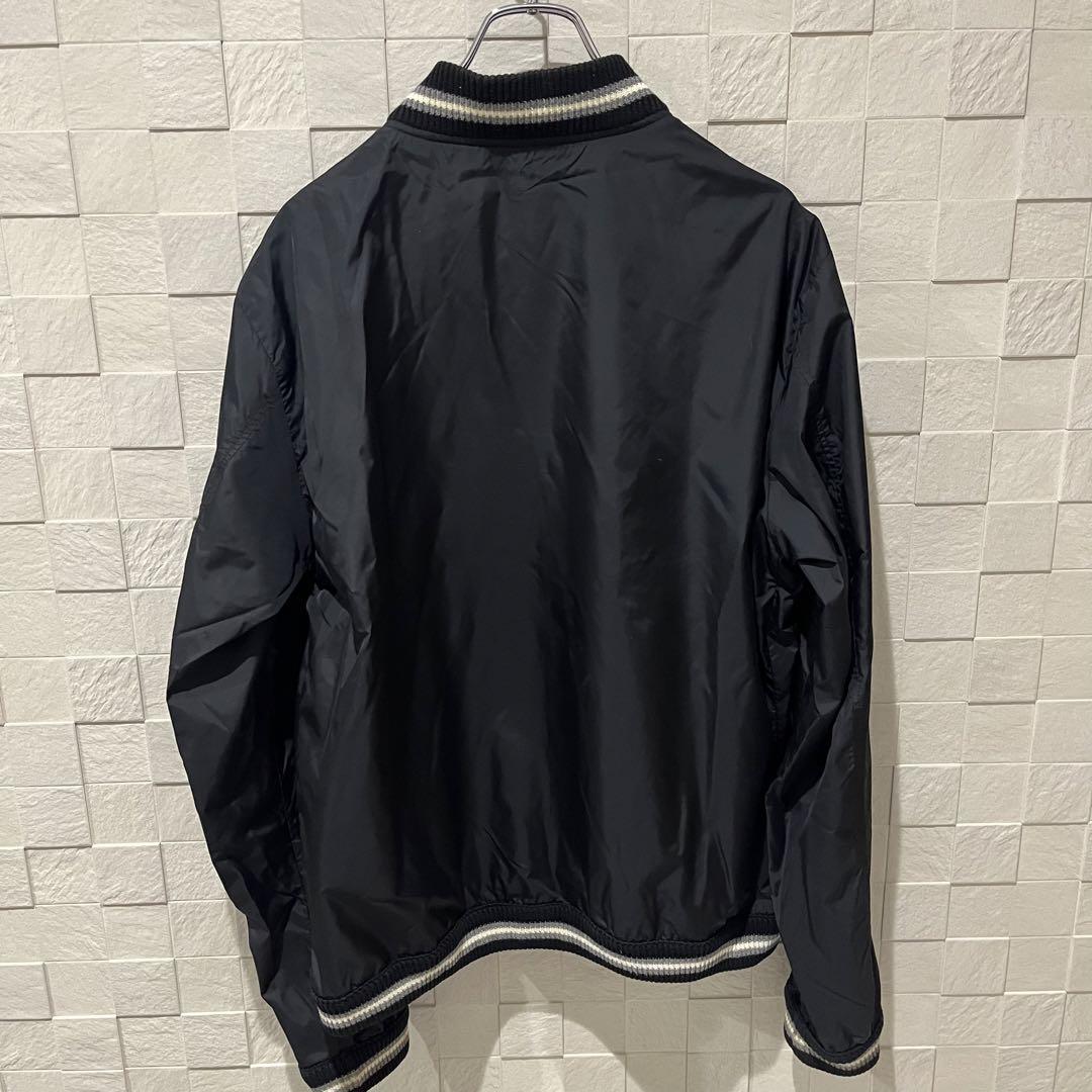 【美品/3XL!】モンクレール　ナイロン　スタジャン風ジャケット　TG.5 黒