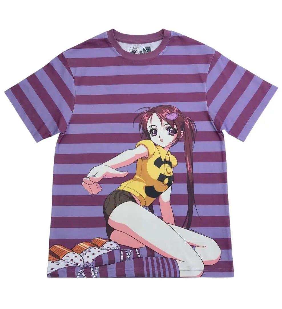 半額ストア Purple Tシャツ ha yumin Stripe メルカリ - T-Shirt “3” トップス