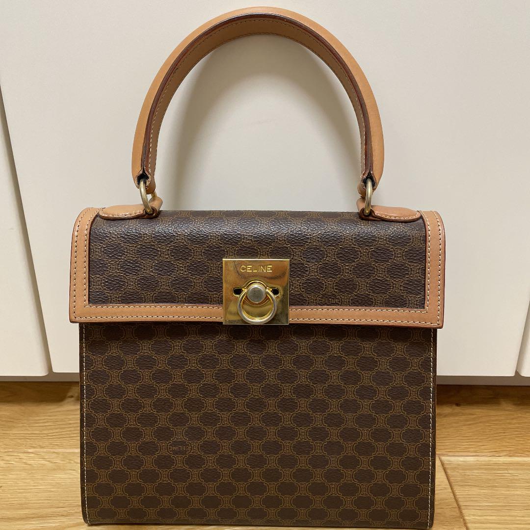 スペシャルオファ セリーヌ マカダム柄 ハンドバッグ ハンドバッグ