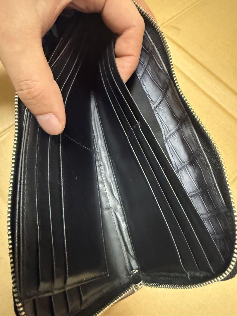 ナイルクロコダイル　L字ファスナー 長財布 lgw003 KAWAGEININ
