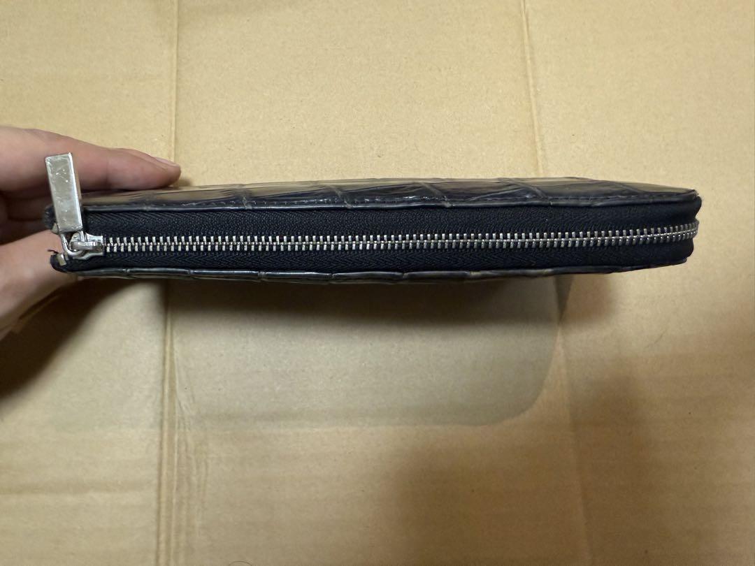 ナイルクロコダイル　L字ファスナー 長財布 lgw003 KAWAGEININ