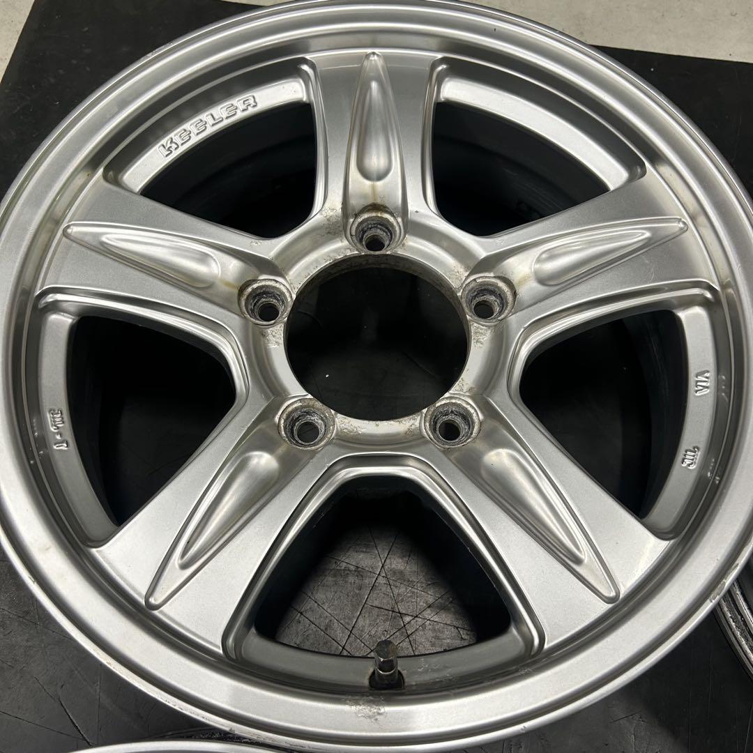 中古アルミ16X5.5 キーラー　ジムニー用4本セット