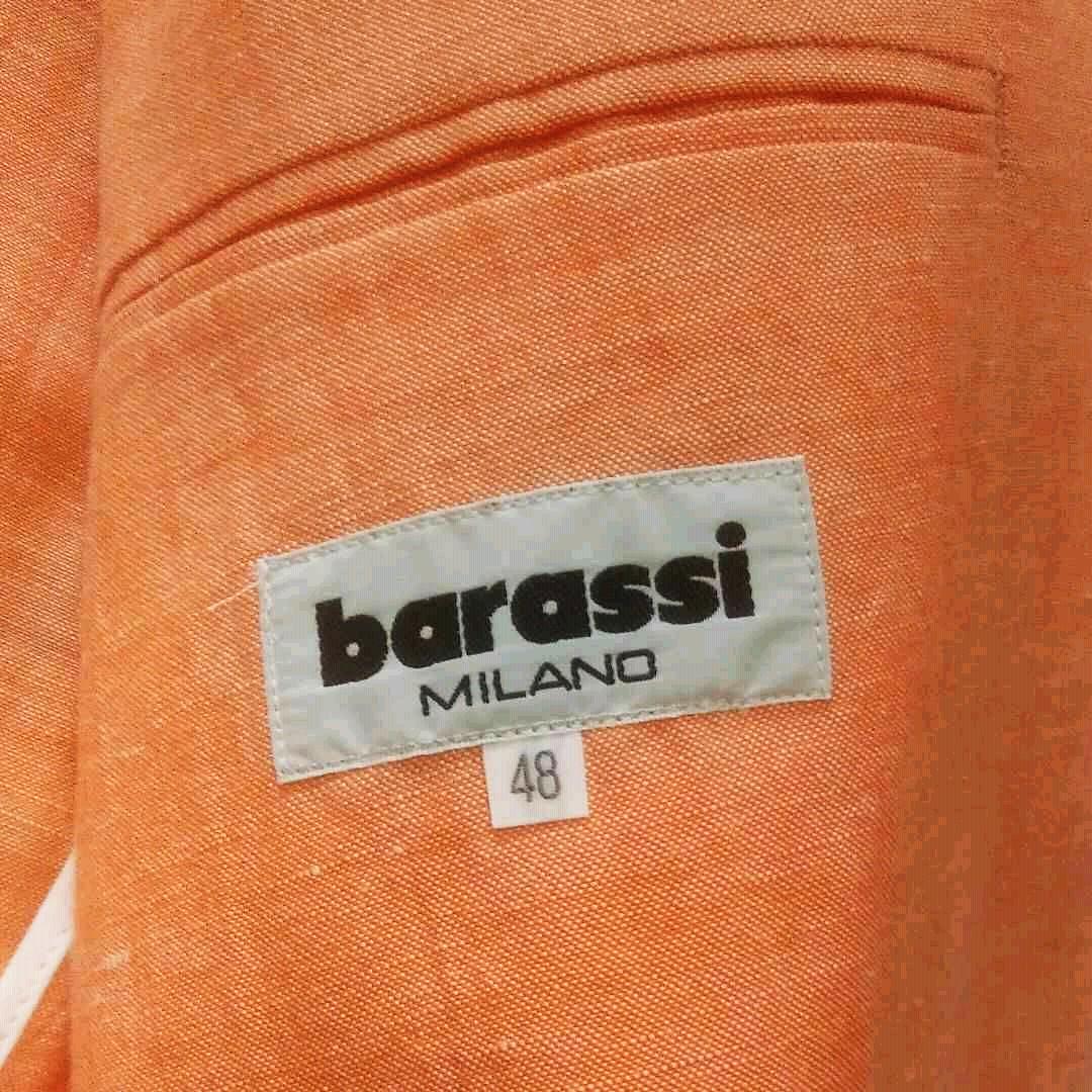 豊富な barassi コットンリネン ジャケット オレンジ nLDIK-m46138008358 MILANO L 人気SALE爆買い