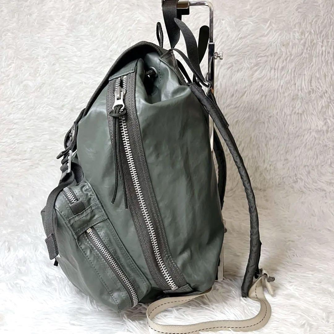 LUGGAGE LABEL リュック グリーン A4 通勤通学 修学旅行 学生
