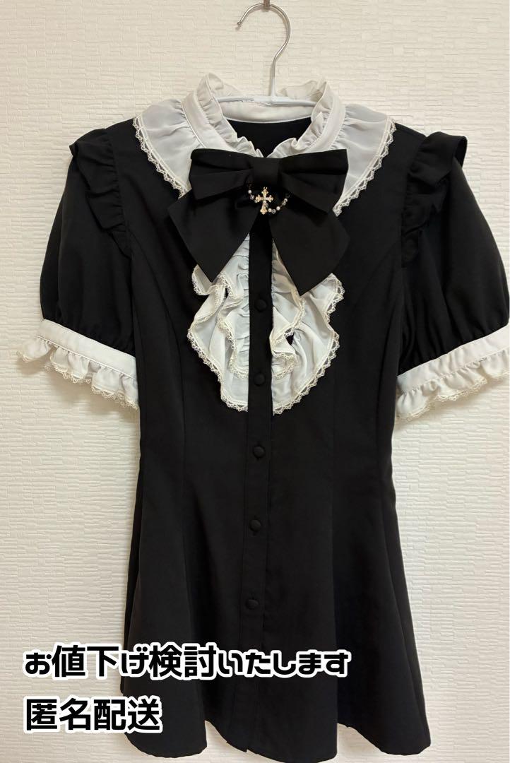 Secret Honey シークレットハニー 半袖アクセサリーリボンセットアップ