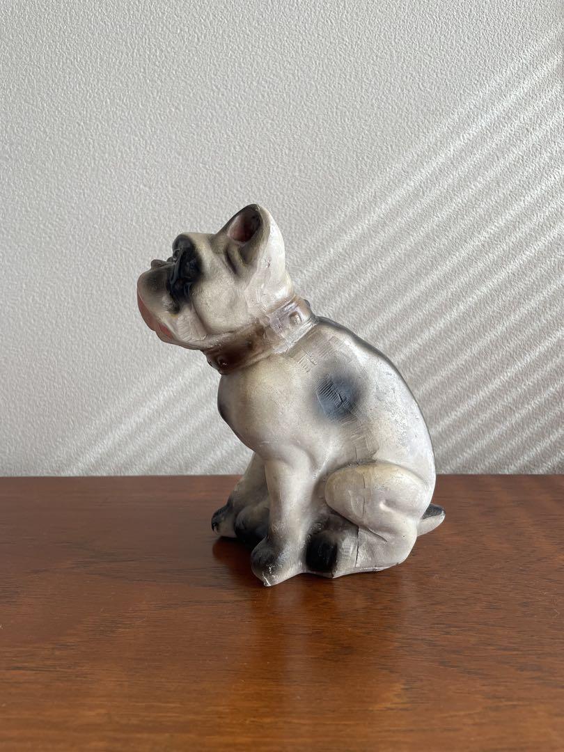 〜50s Vintage Chalkware French Bulldog 置物 50s Vintage Chalkware French Bulldog 置物