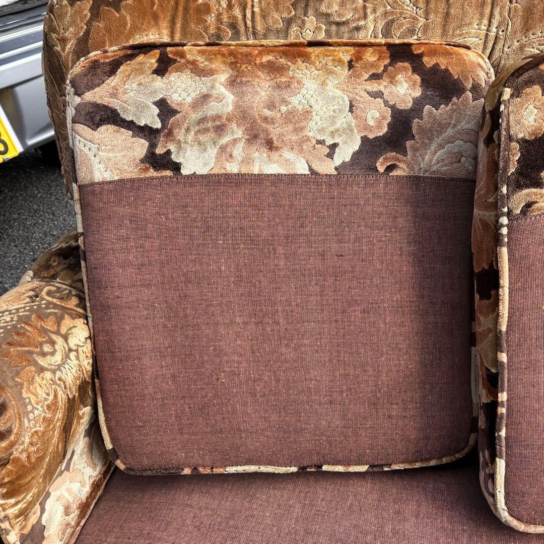 オールドカリモク 3人掛けソファ 金華山 昭和レトロ ヴィンテージ オールドカリモク 3人掛けソファ 金華山 昭和レトロ ヴィンテージ