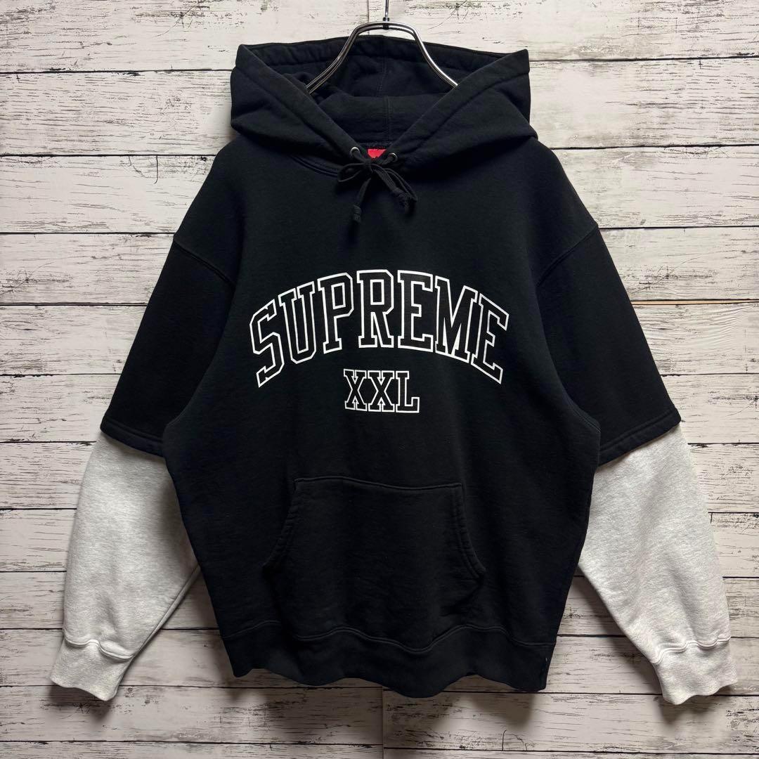 553【即完売モデル】シュプリーム　アーチロゴ　ビッグロゴ　人気色　パーカー
