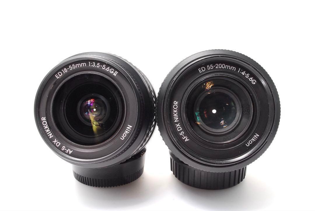 ✨超・簡単操作✨Nikon D40X ニコン✨ダブルレンズ✨望遠レンズ✨カメラ